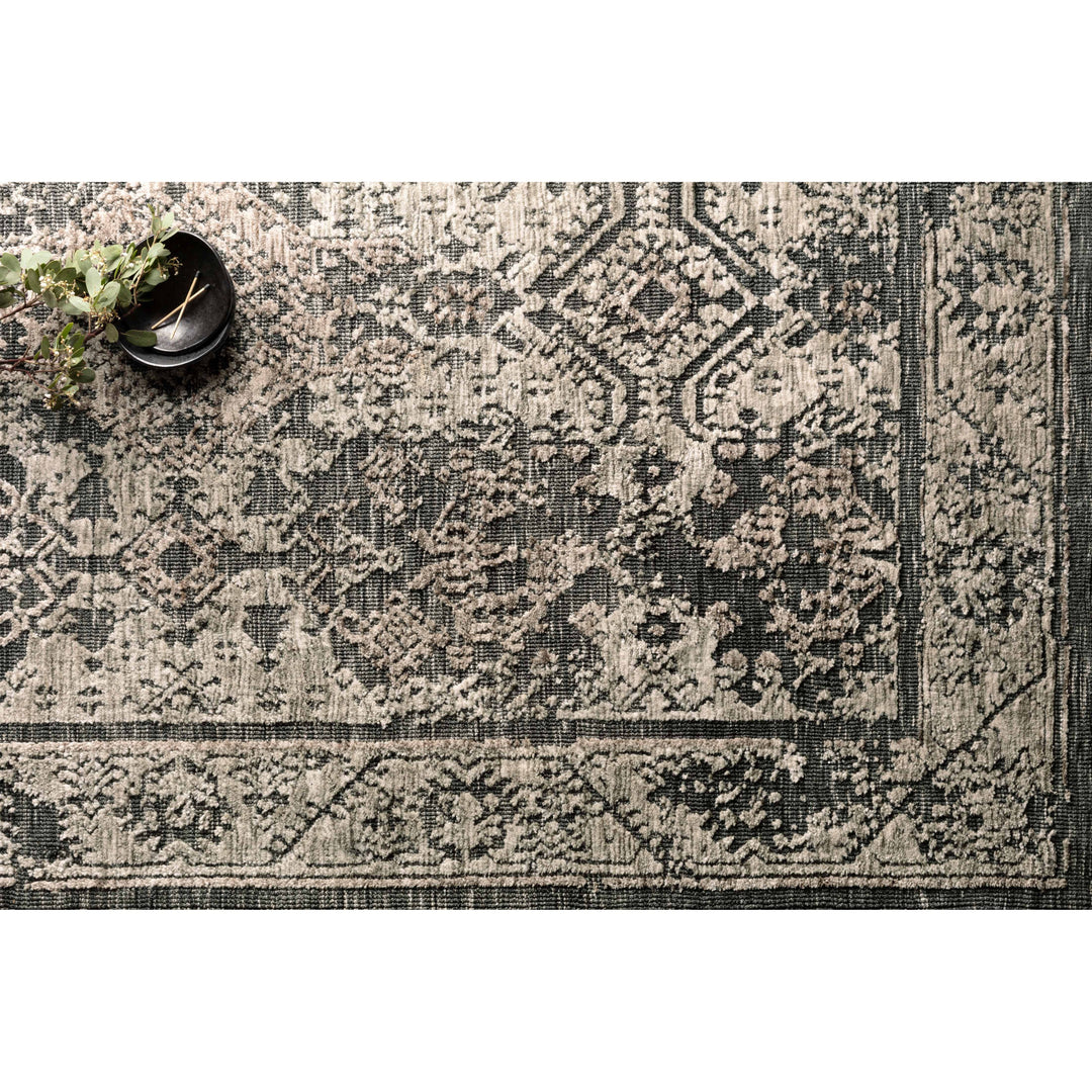 Magnolia Home By Joanna Gaines x Loloi Lindsay Charcoal / Beige 3'-6" x 5'-6" Accent Rug