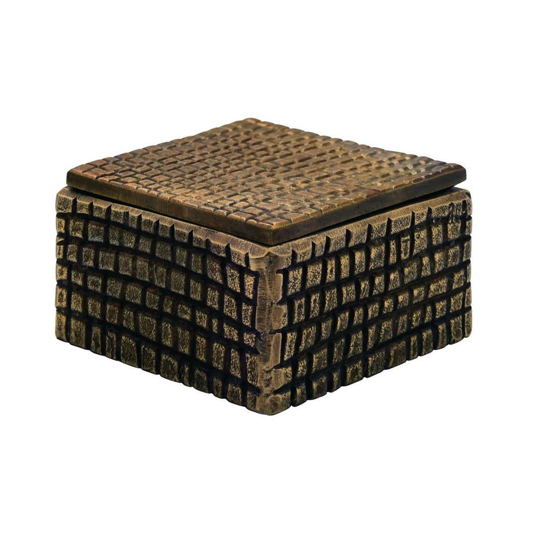 Lizzo - Large Brass Aluminum Box With Reptile Texture