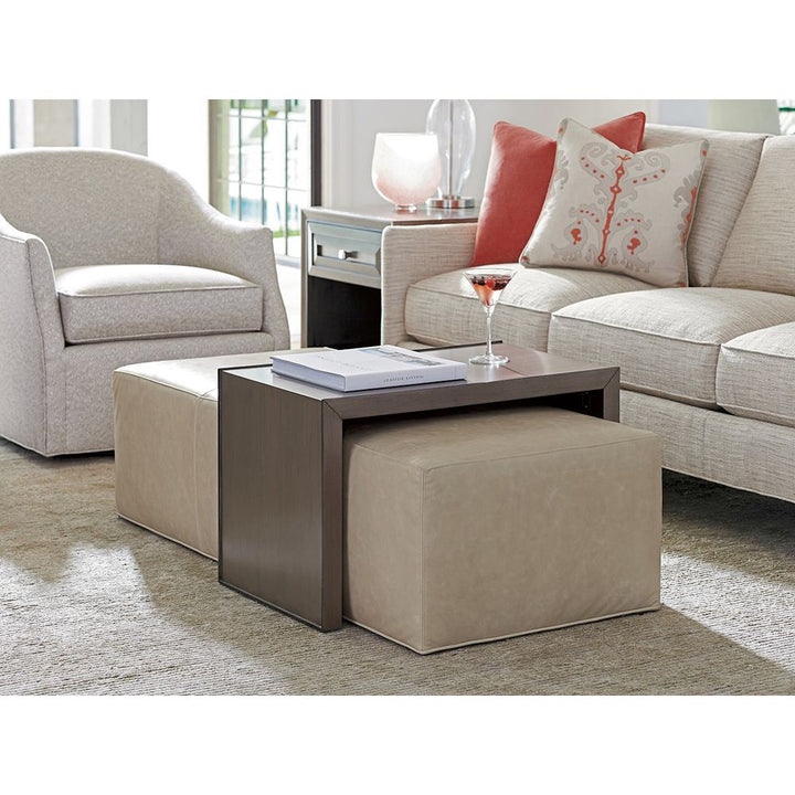 Verona End Table - Platinum