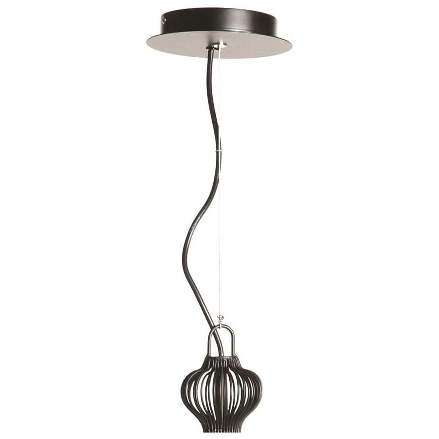 Modern Large Siena Pendant-France & Son-LM280PLBLK-Pendants-2-France and Son