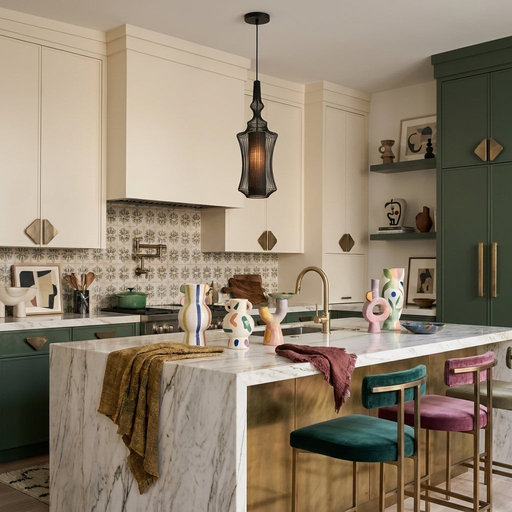 Modern Large Siena Pendant