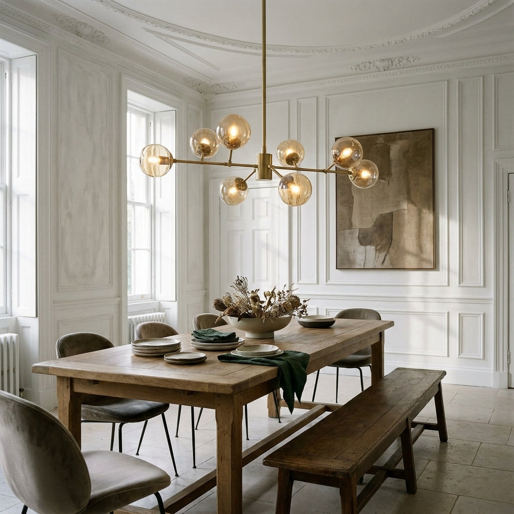 Espalier Branching Globe Chandelier