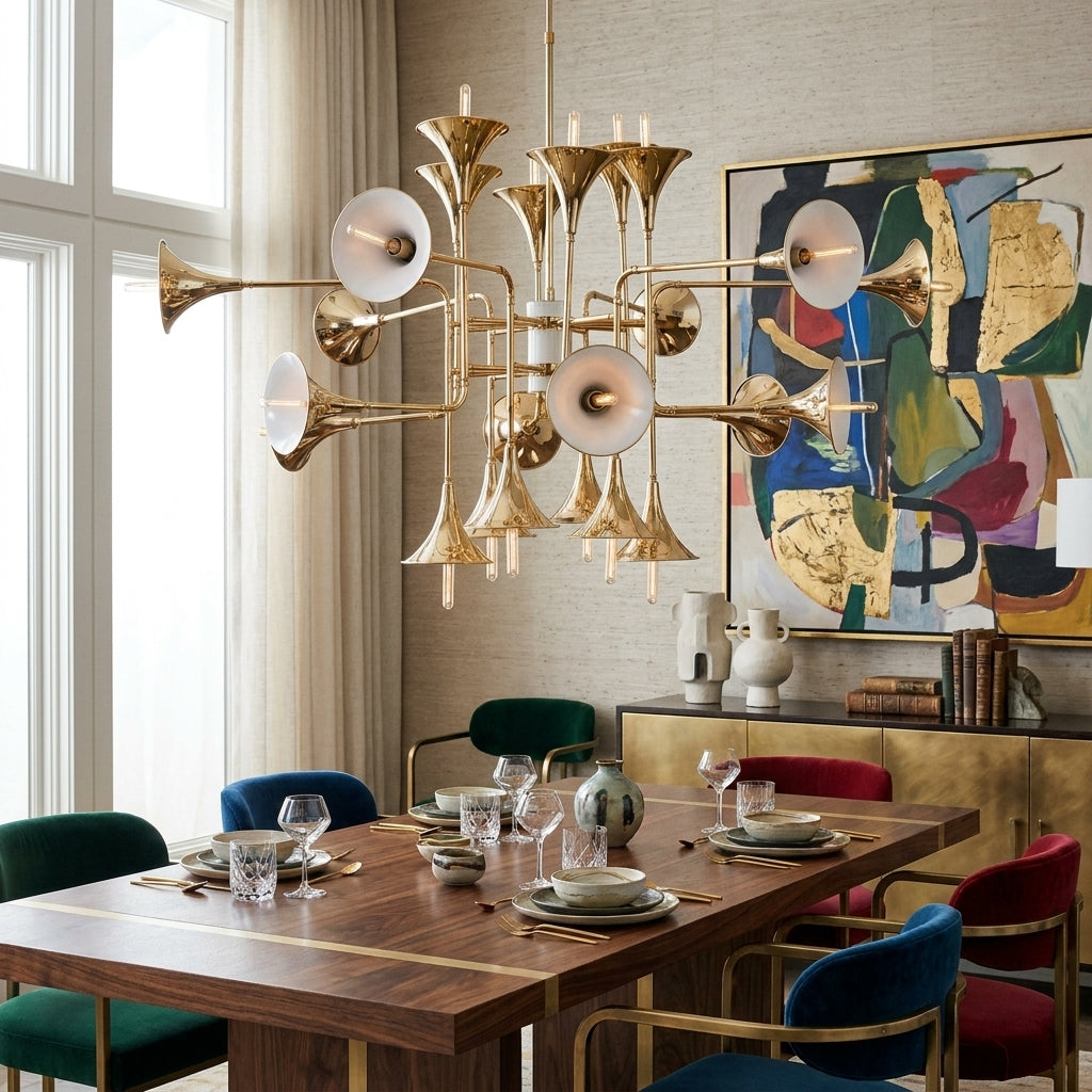 Trumpet Chandelier