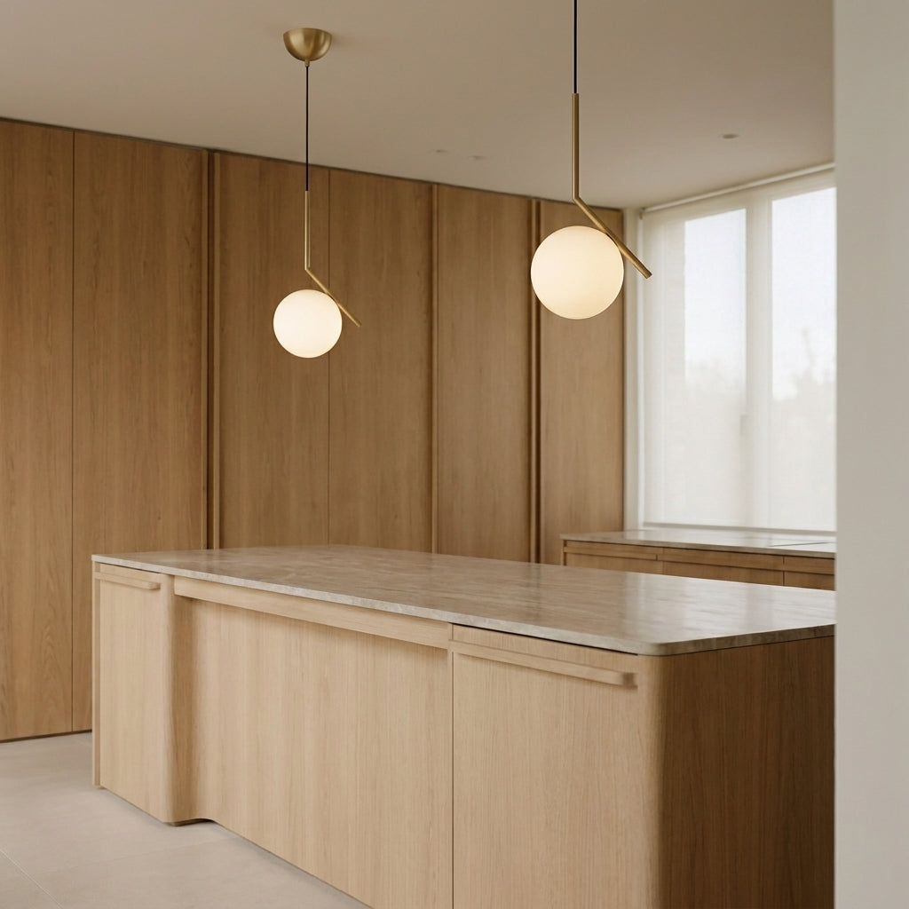 Ball Pendant Light - Brass