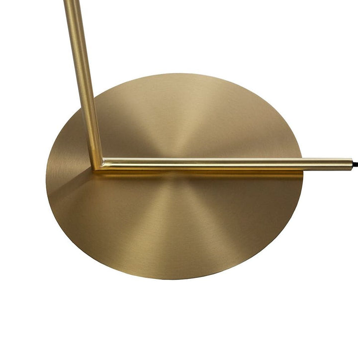 Brass Ball Floor Lamp - Large-France & Son-LM5633FBRSWHT-Floor Lamps-3-France and Son