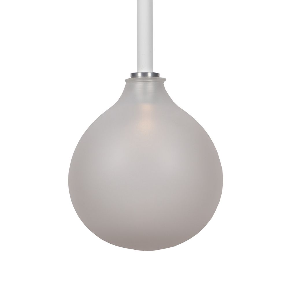 Flo Pendant Lamp with Frosted Glass Globe