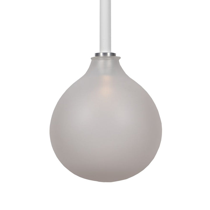 Flo Pendant Lamp with Frosted Glass Globe