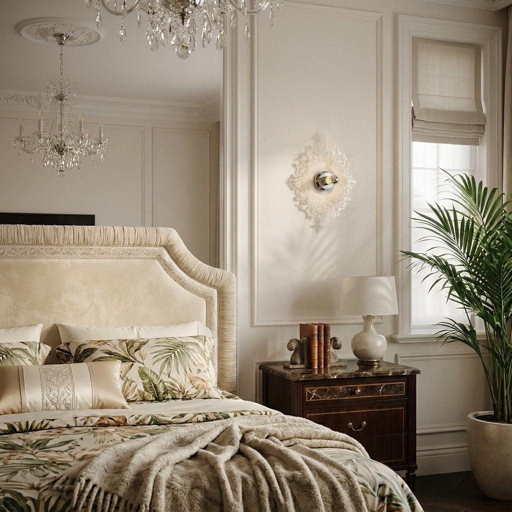 Acrylic Baroque Reflection Wall Sconce