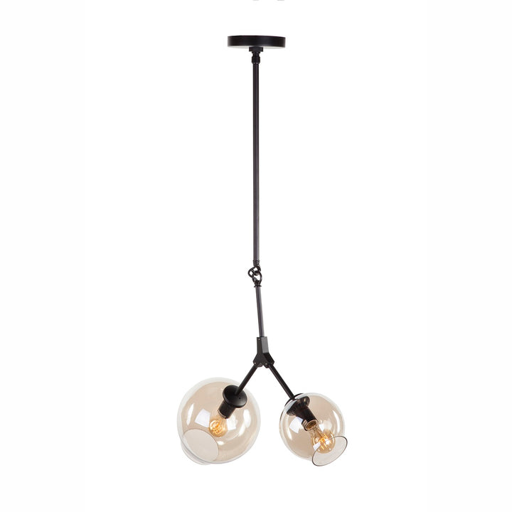 Concord Chandelier With Smoked Glass