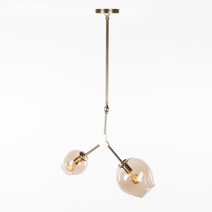 Concord Chandelier With Smoked Glass