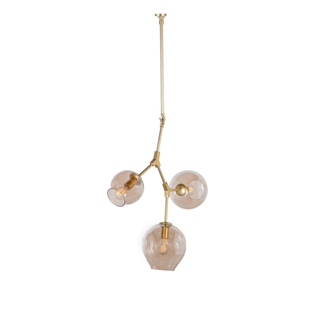 Concord Chandelier With Smoked Glass
