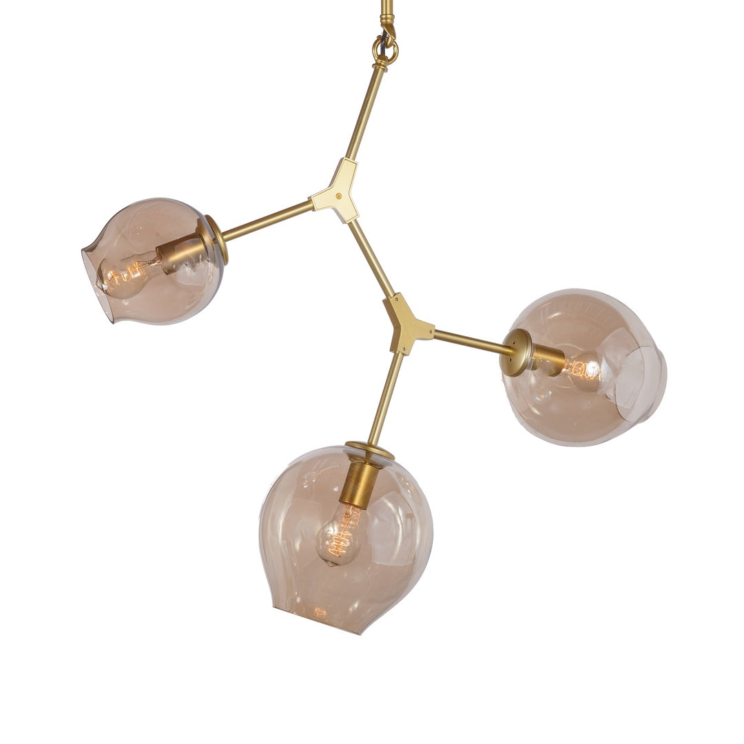 Concord Chandelier With Smoked Glass