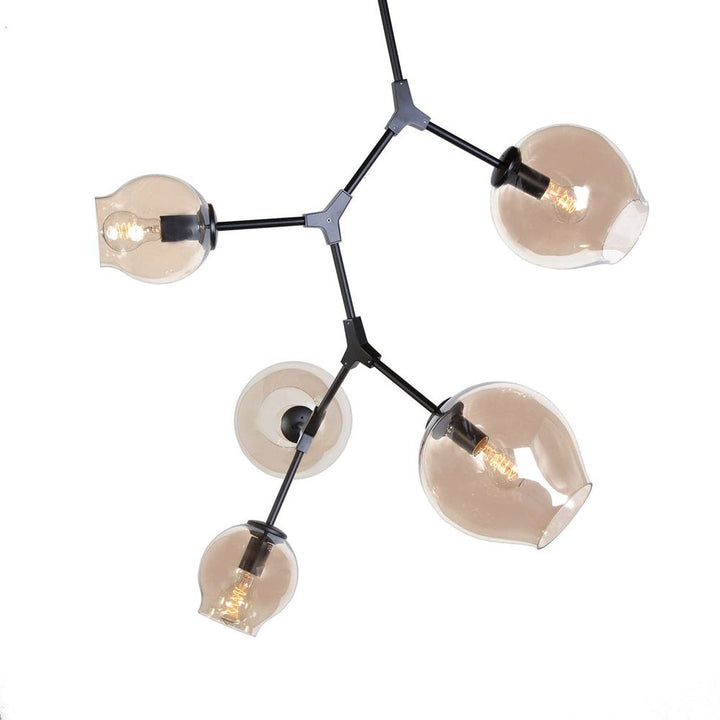 Concord Chandelier With Smoked Glass