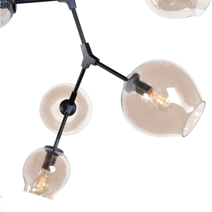 Concord Chandelier With Smoked Glass