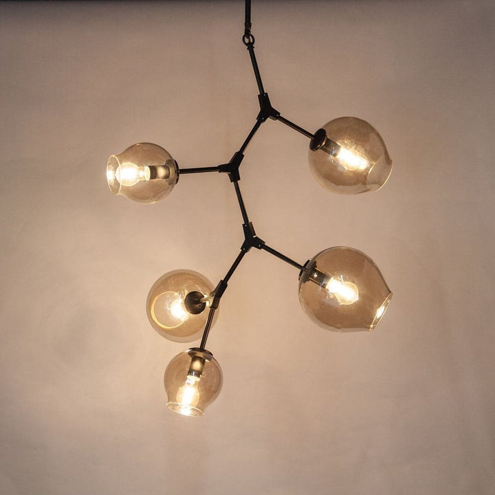 Concord Chandelier With Smoked Glass