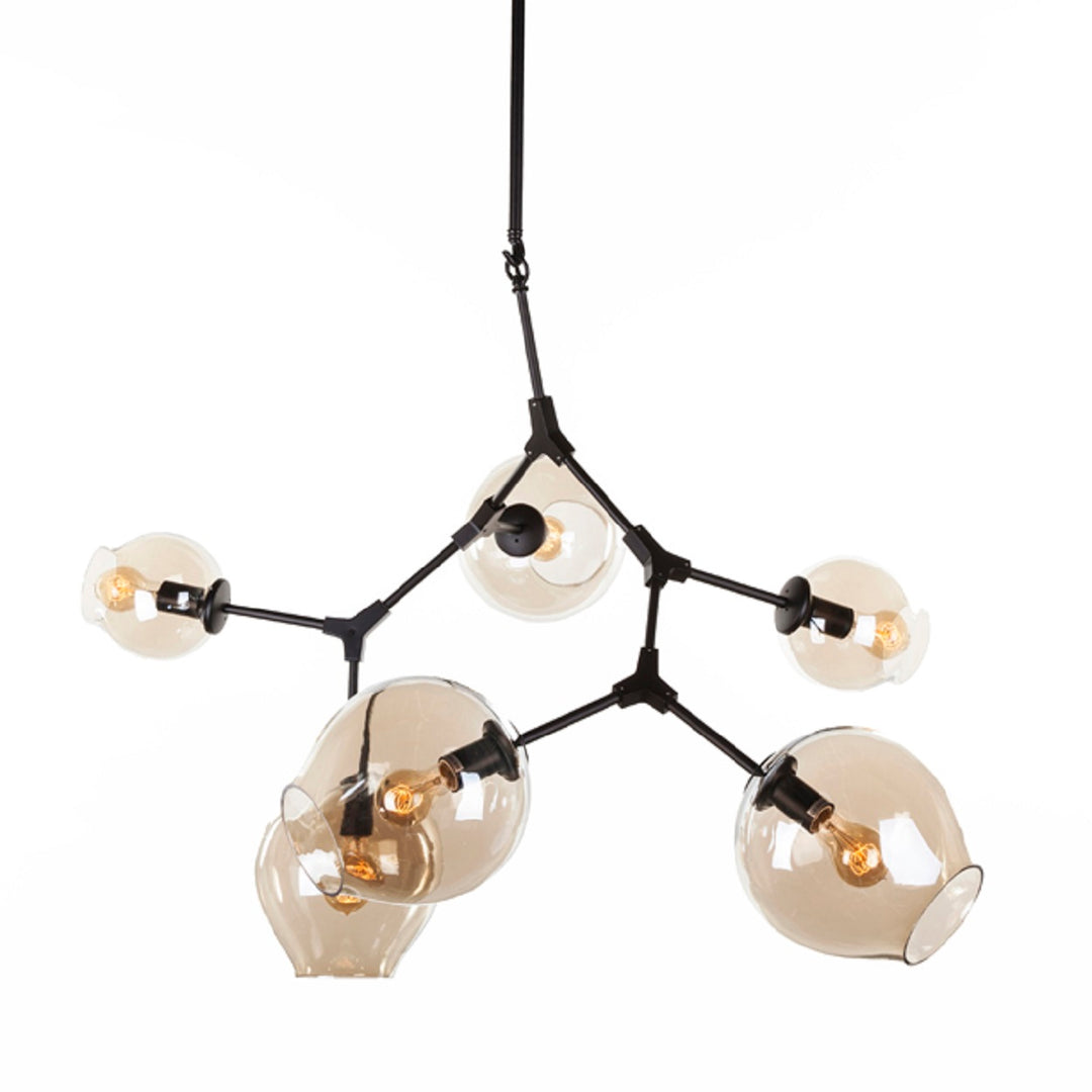 Concord Chandelier With Smoked Glass