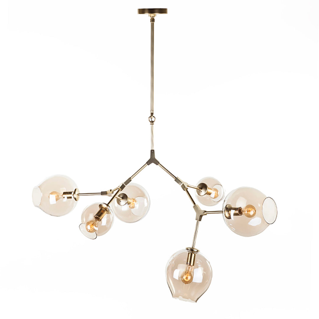 Concord Chandelier With Smoked Glass