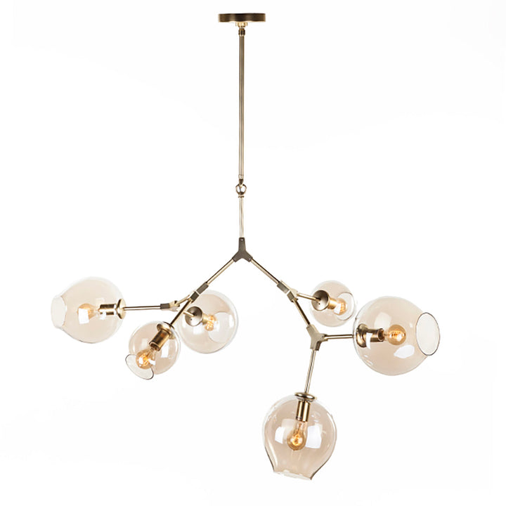 Concord Chandelier With Smoked Glass