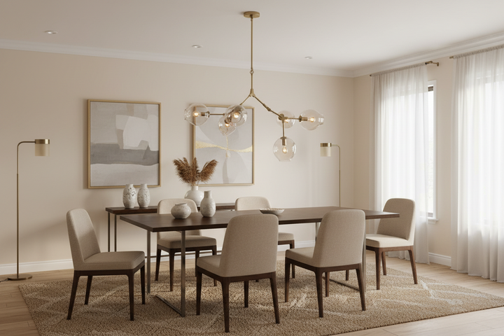 Concord Chandelier With Smoked Glass