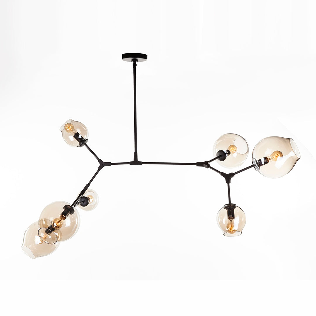 Concord Chandelier With Smoked Glass