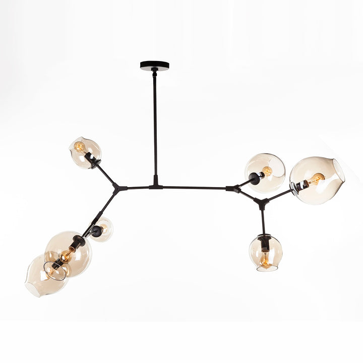 Concord Chandelier With Smoked Glass