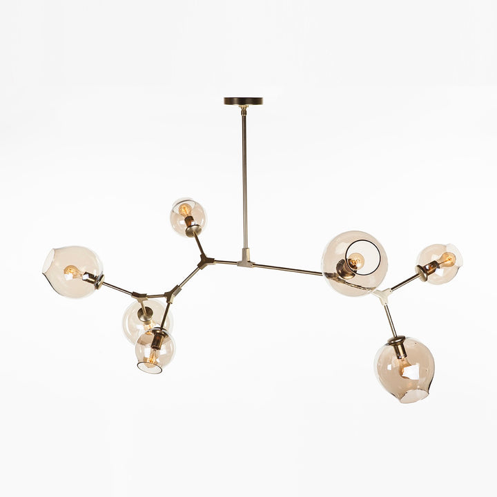 Concord Chandelier With Smoked Glass