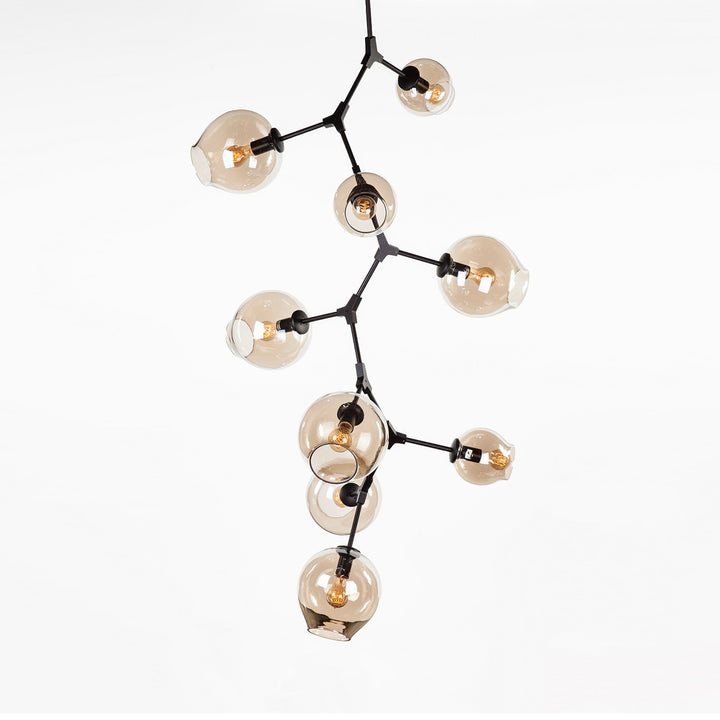 Concord Chandelier With Smoked Glass