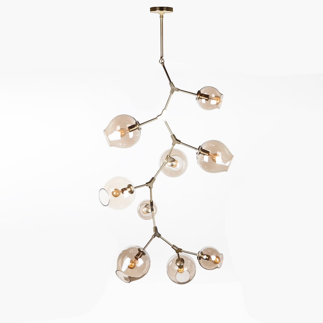 Concord Chandelier With Smoked Glass