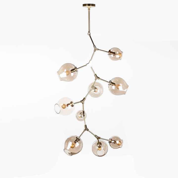 Concord Chandelier With Smoked Glass