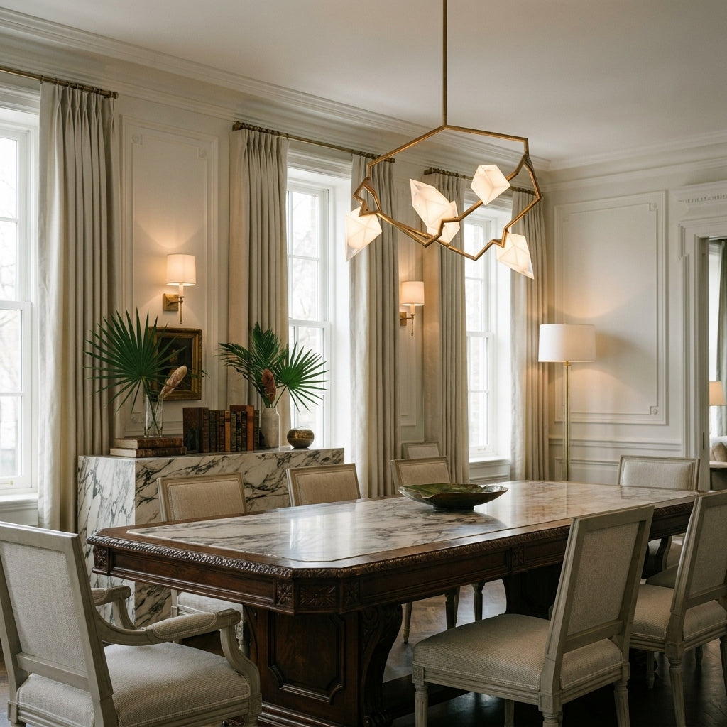 Branching Geode Chandelier - 5 Light