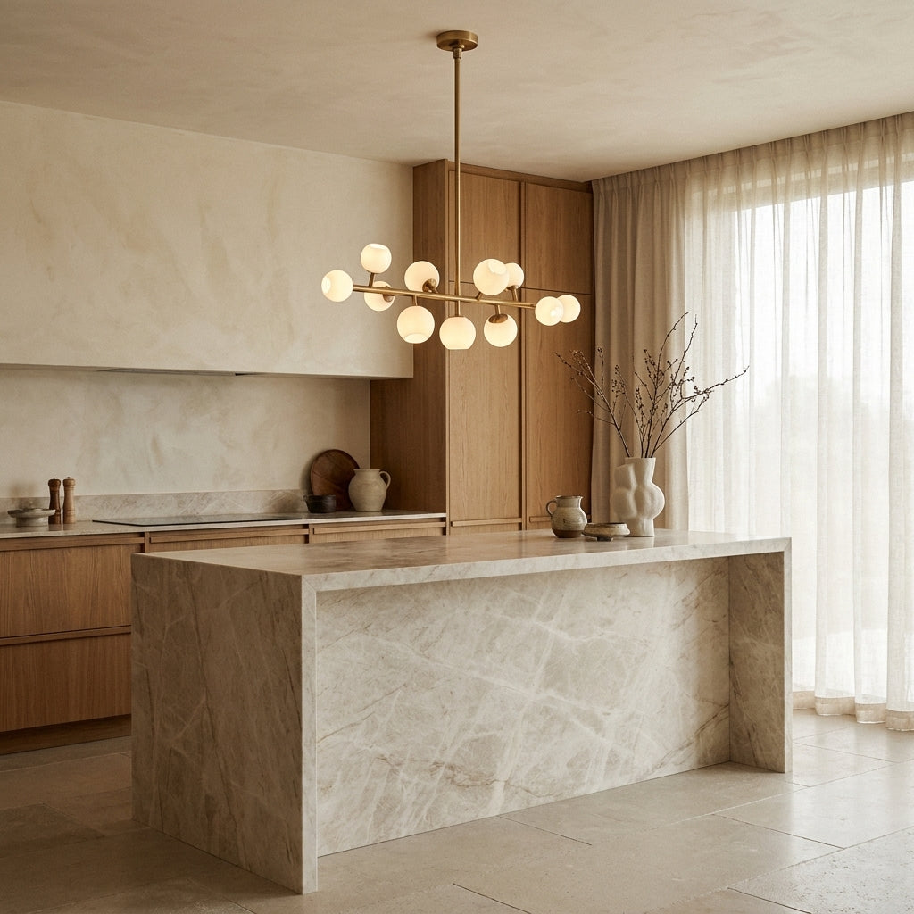 Vaccinium Branching Globe Linear Chandelier