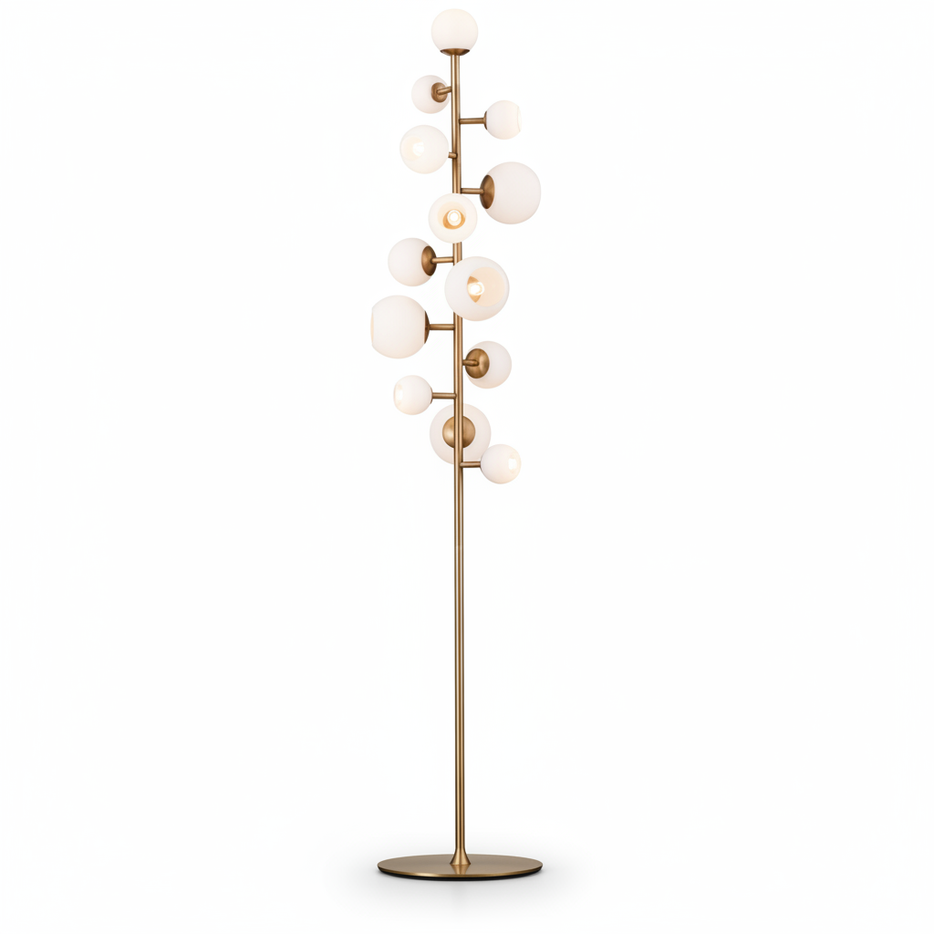 Vaccinium Branching Globe Floor Lamp - Set of 2