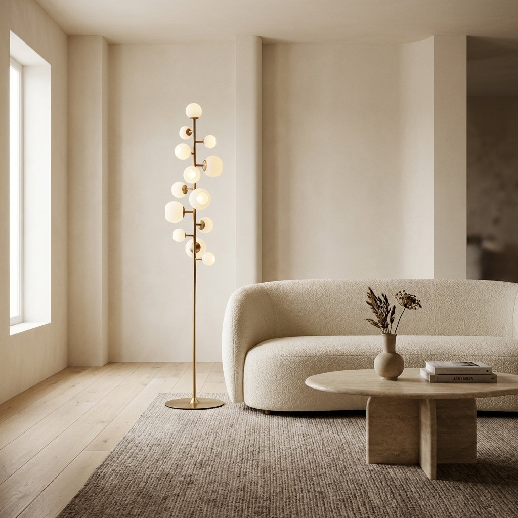 Vaccinium Branching Globe Floor Lamp
