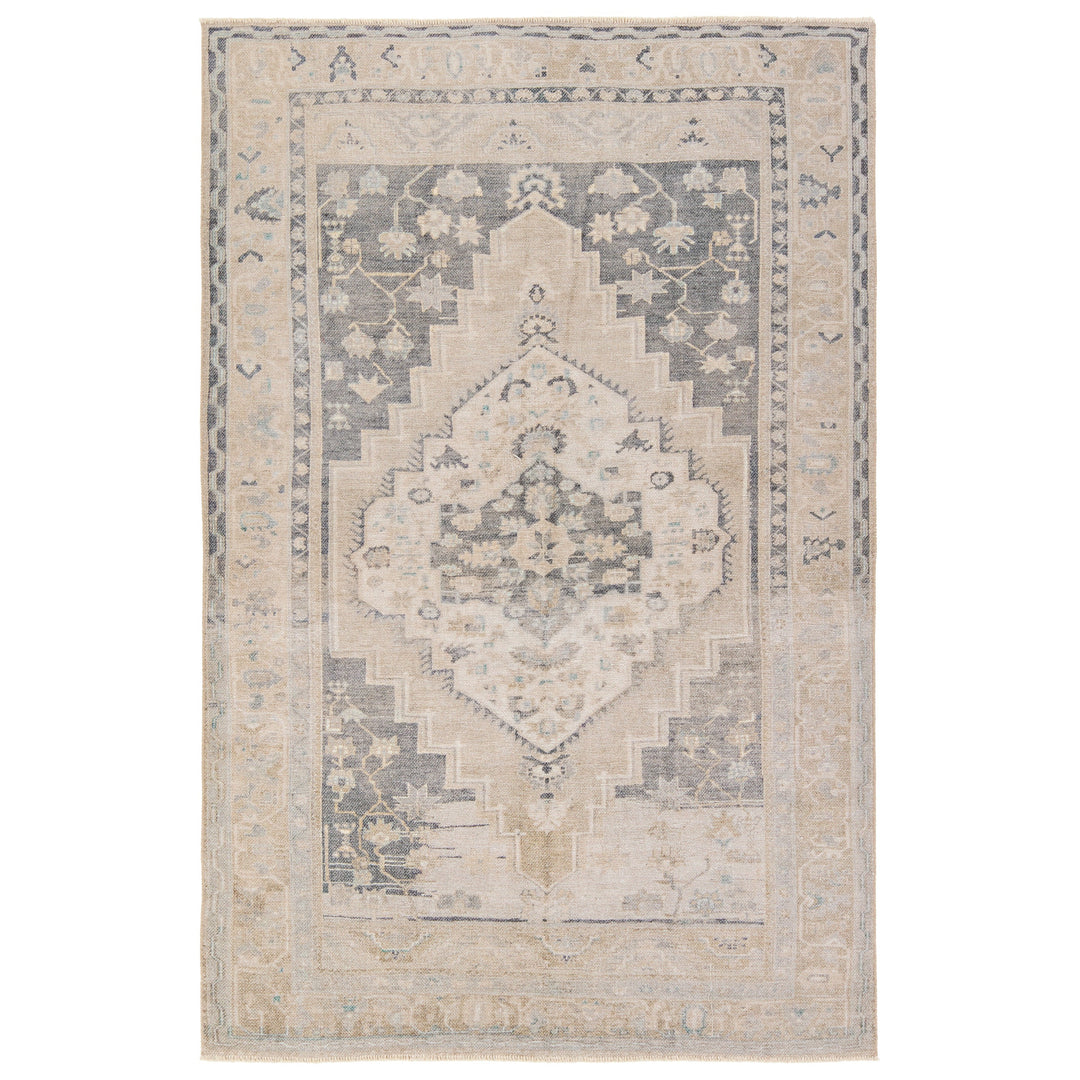 Vibe by Jaipur Living Pasain Medallion Navy/Light Green Area Rug (4'X6' Rectangle)