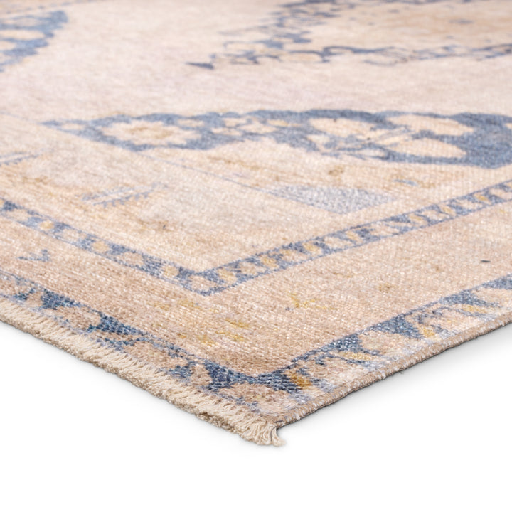 Vibe by Jaipur Living Debolo Medallion Tan/Blue Area Rug (7'6"X9'10" Rectangle)