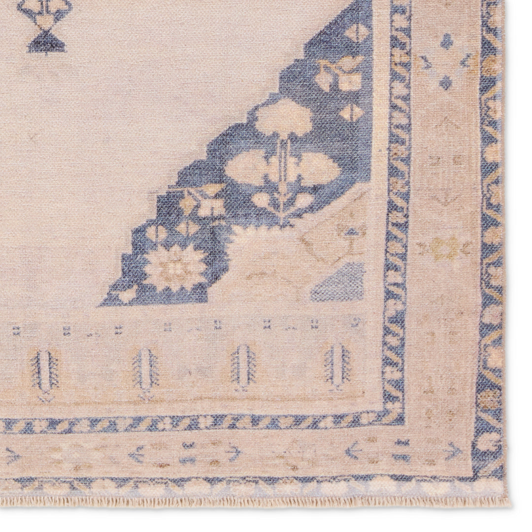 Vibe by Jaipur Living Debolo Medallion Tan/Blue Area Rug (4'X6' Rectangle)