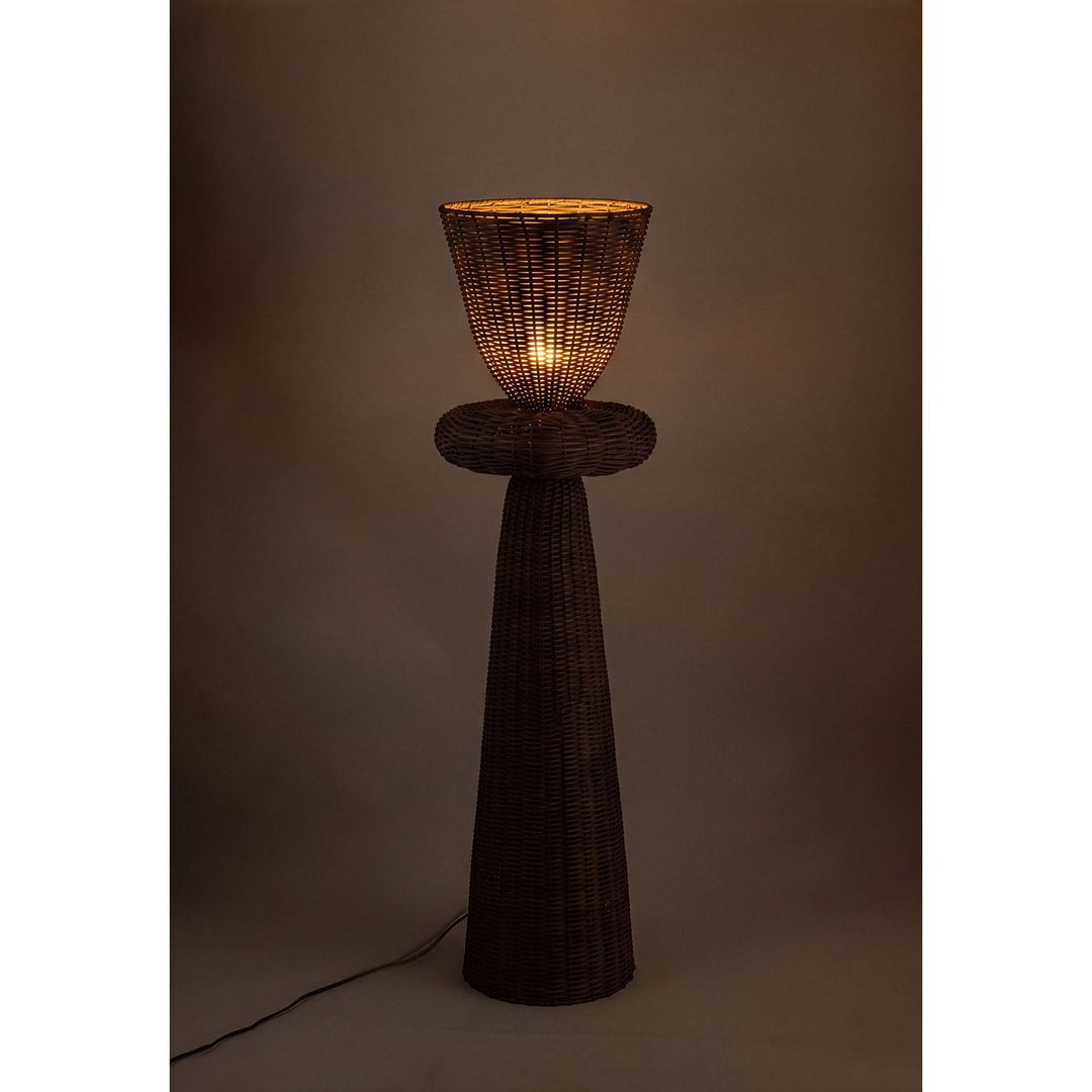 Kindred Rattan Floor Lamp — Brown