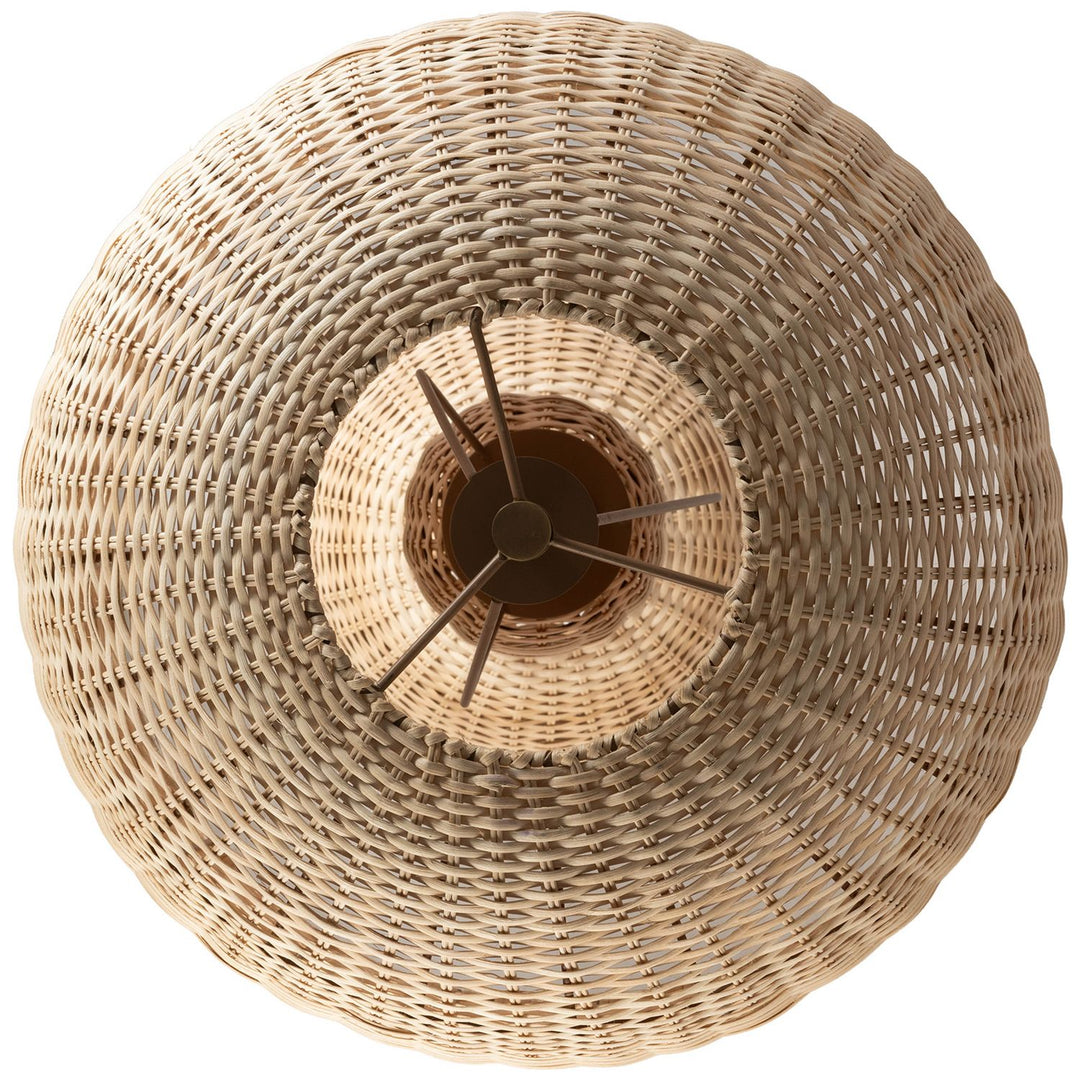 Harvest Rattan Floor Lamp — Natural