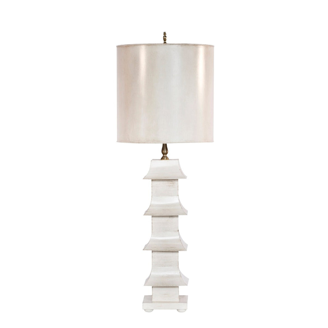 Pagoda House Lamp - Cream