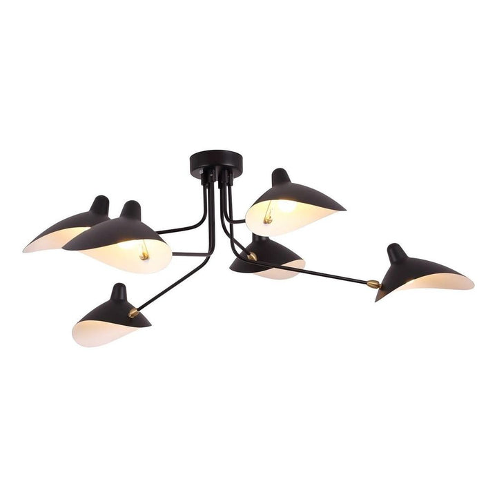 Rental Mouille Six-Arm Semi-Flush Mount Ceiling Lamp - Rental Price/Week