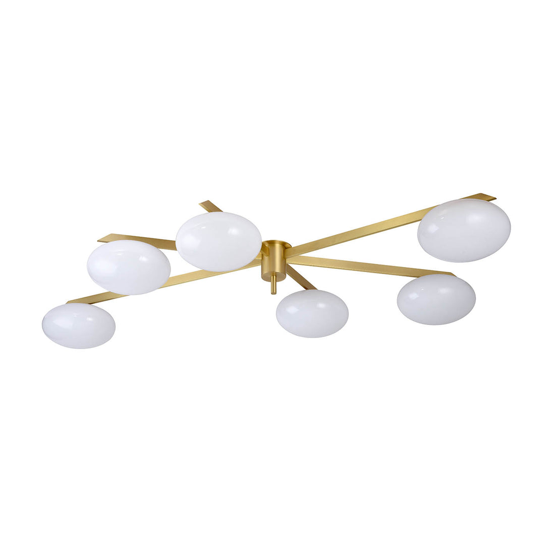 Lelli Six Arm Flush Mount Ceiling Light