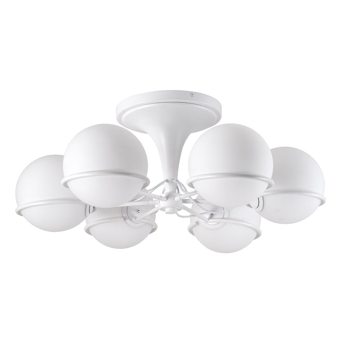 Sarfatti Atomic 6 Globe Flush Mount