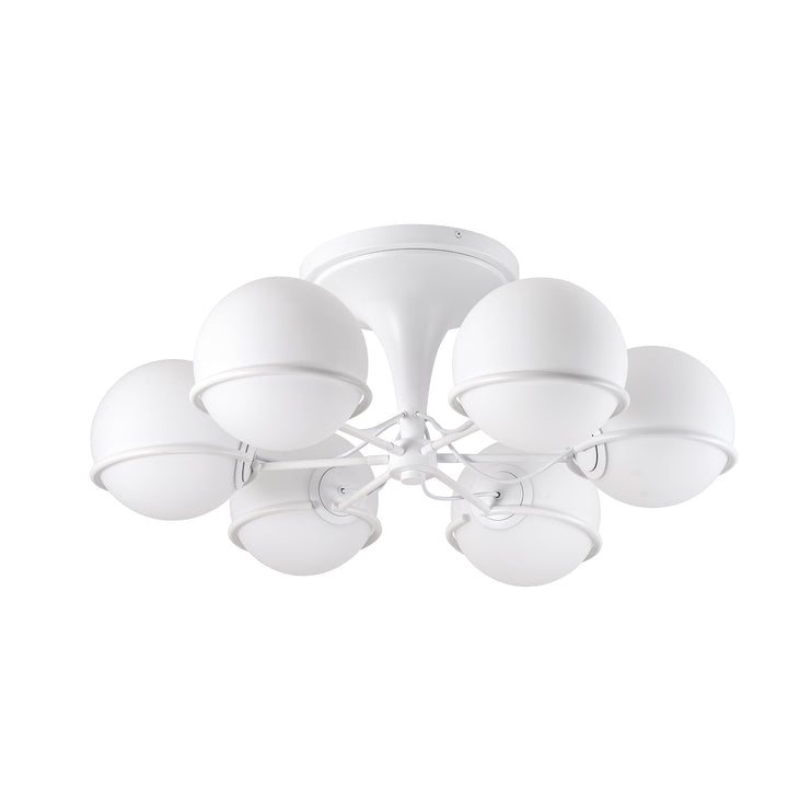 Sarfatti Atomic 6 Globe Flush Mount