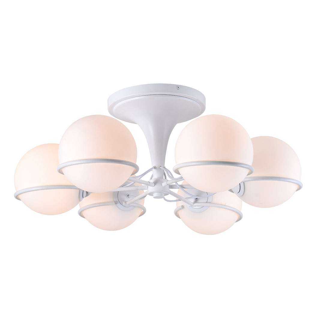 Sarfatti Atomic 6 Globe Flush Mount