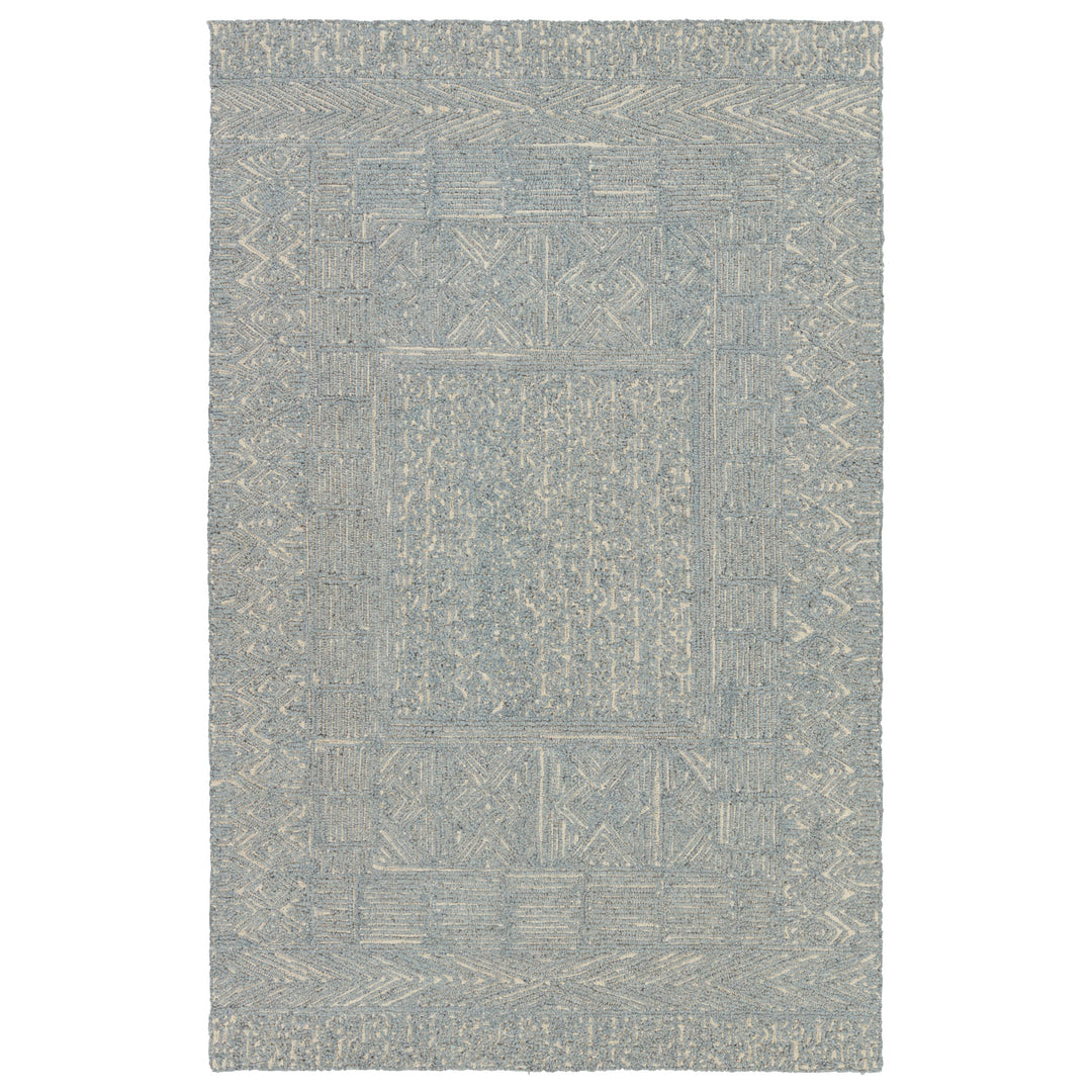 Jaipur Living Viatte Handmade Geometric Blue/ Cream Area Rug (9'X12')