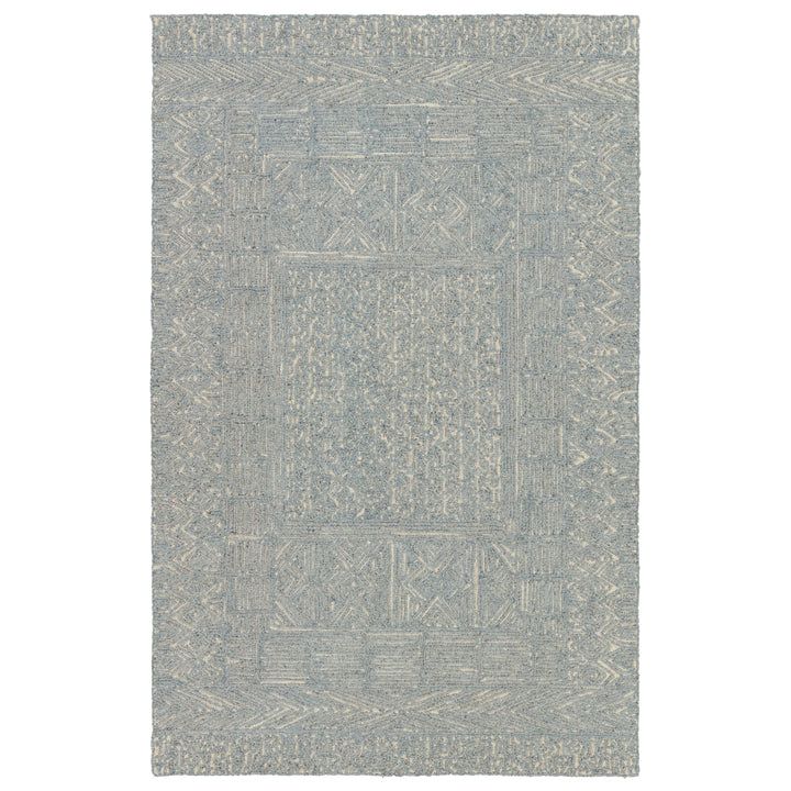 Jaipur Living Viatte Handmade Geometric Blue/ Cream Area Rug (9'X12')