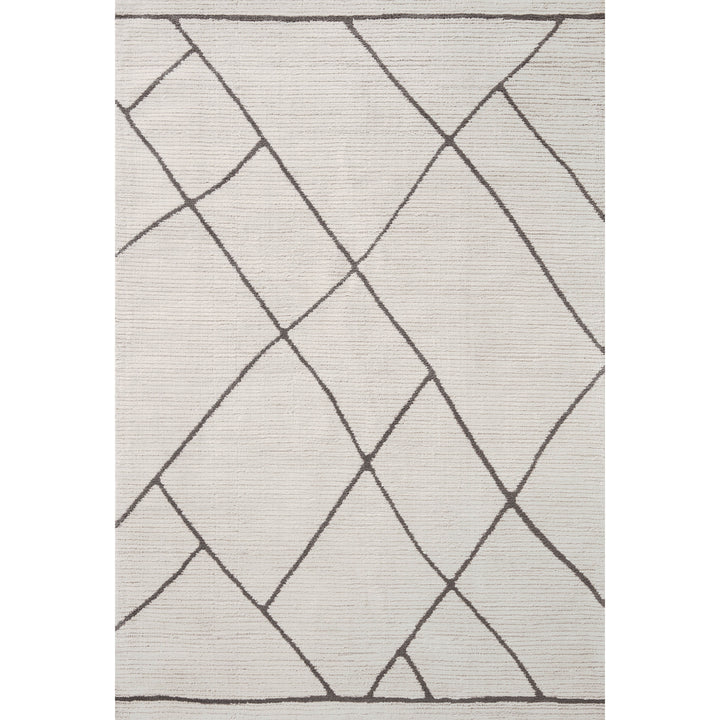 Magnolia Home By Joanna Gaines x Loloi Logan Ivory / Charcoal 3'-6" x 5'-6" Accent Rug