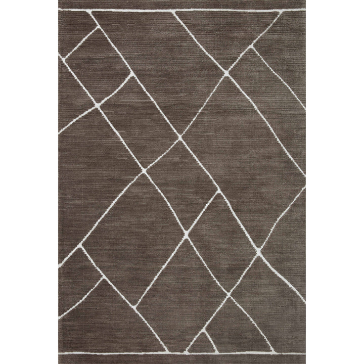 Magnolia Home By Joanna Gaines x Loloi Logan Mocha / White 2'-3" x 3'-9" Accent Rug