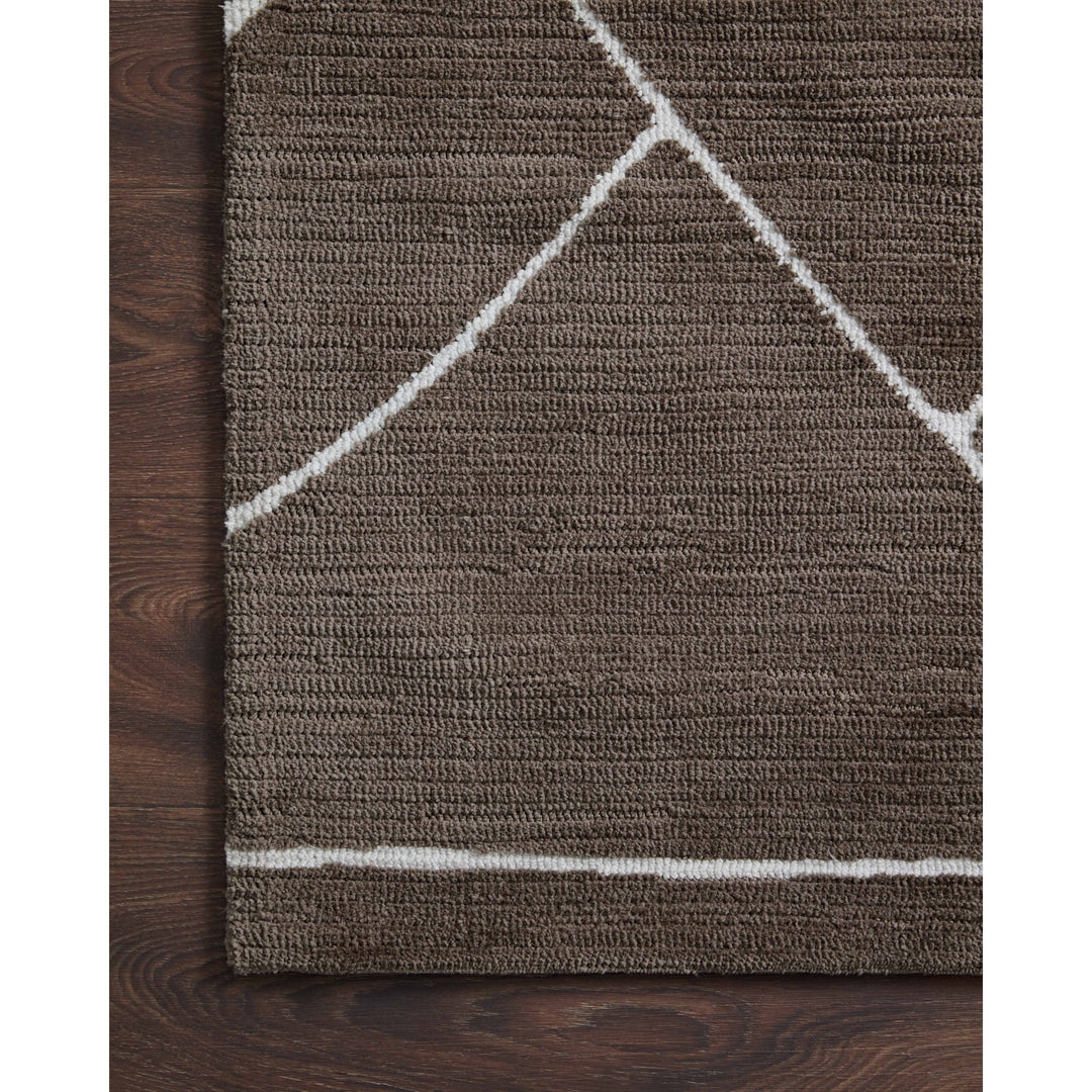 Magnolia Home By Joanna Gaines x Loloi Logan Mocha / White 2'-3" x 3'-9" Accent Rug