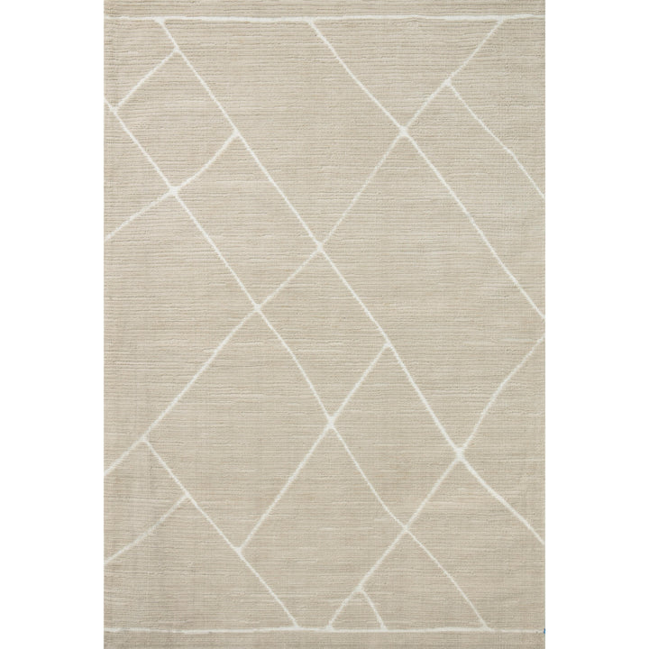 Magnolia Home By Joanna Gaines x Loloi Logan Oatmeal / White 2'-3" x 3'-9" Accent Rug